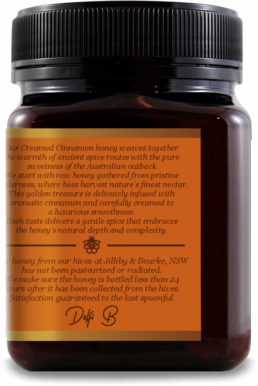 Cinnamon Infused Creamed Honey front